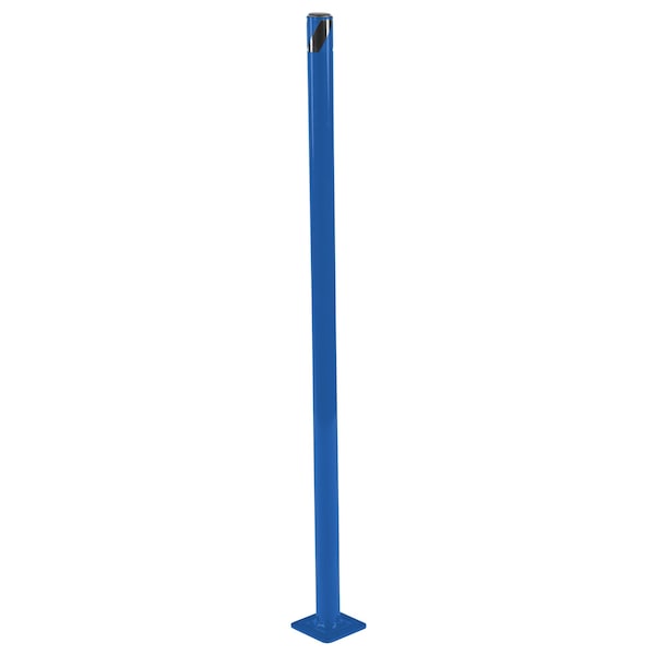 STEEL PIPE SAFETY BOLLARD 48"X1.75" BLUE